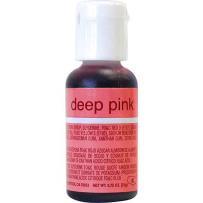 Chefmaster Deep Pink Liqua-Gel, .75 oz.